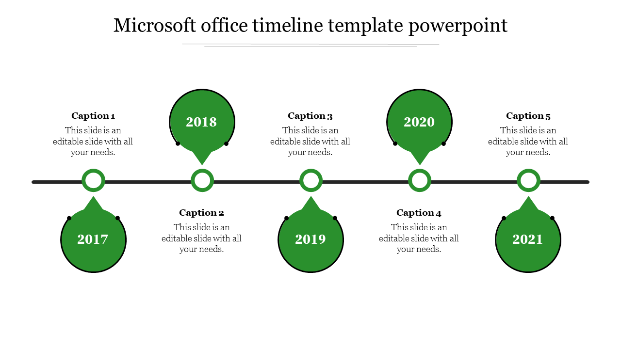 Stunning Microsoft Office Timeline Template PowerPoint