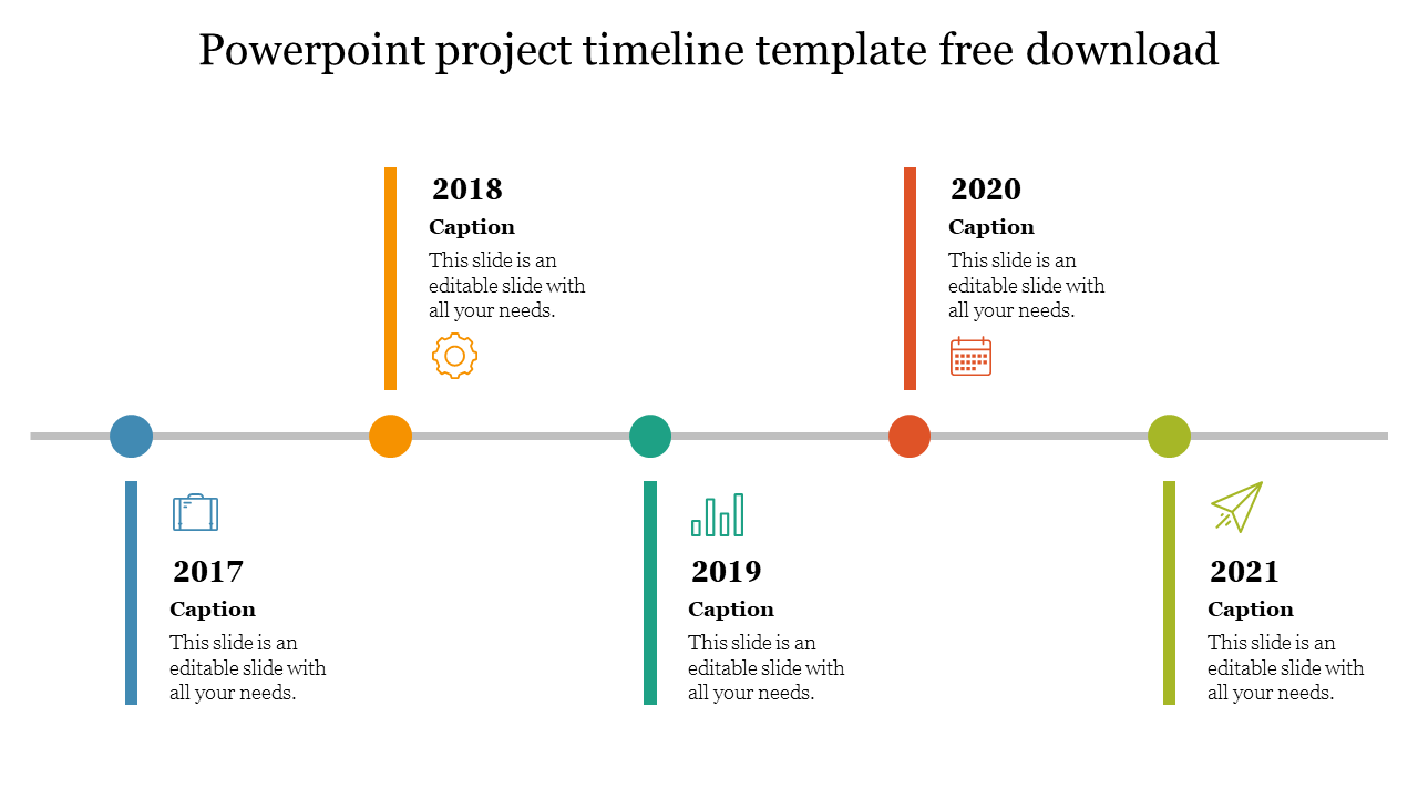 Project Timeline Powerpoint Template Timeline Design Slide Design The