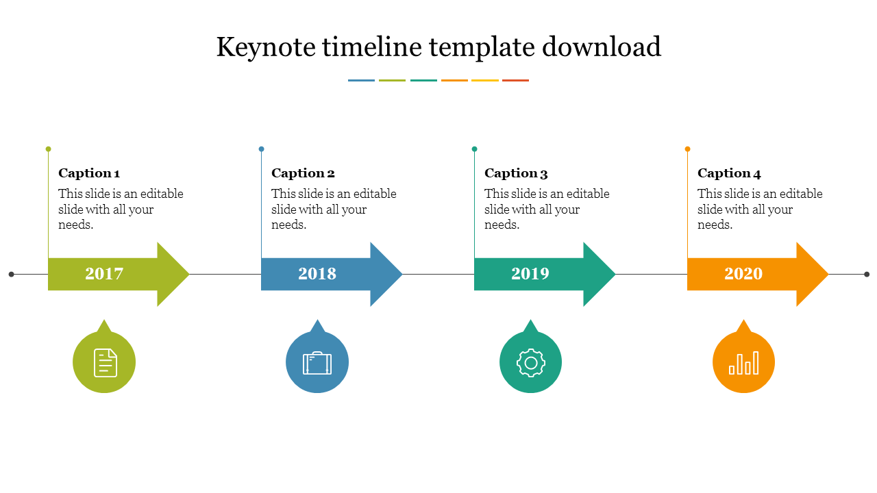 Get our Predesigned Keynote Timeline Template Download