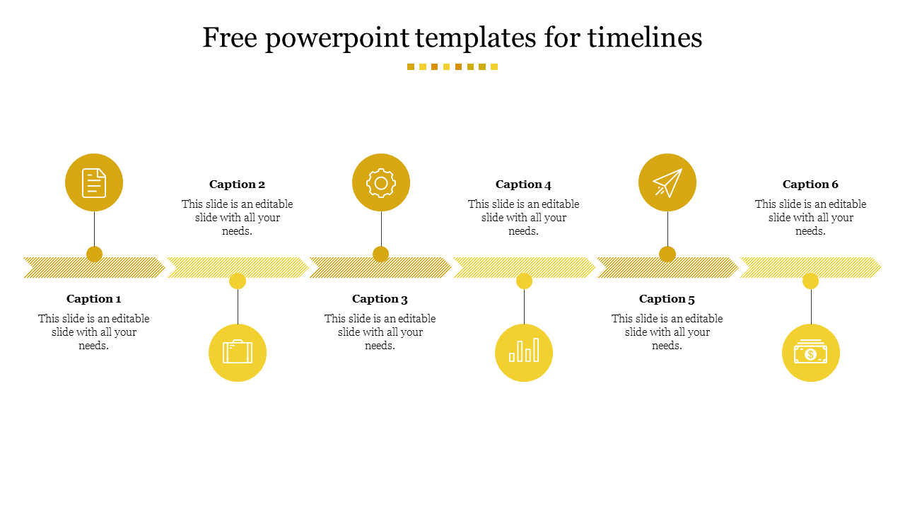 Our Free PowerPoint Templates For Timelines Presentation