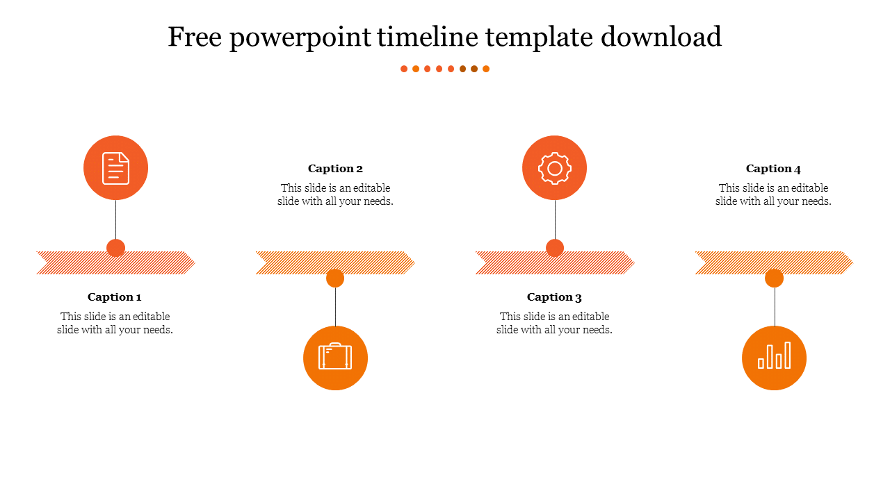 Get the Best  Free PowerPoint Timeline Template Download