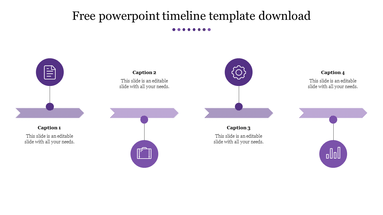 Creative Free PowerPoint Timeline Template Download