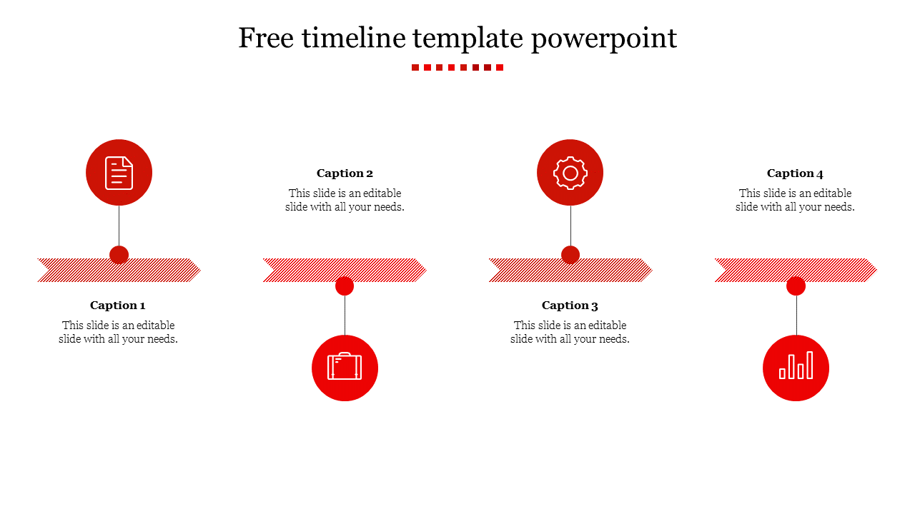 Free Timeline Template PowerPoint 2010 Presentation