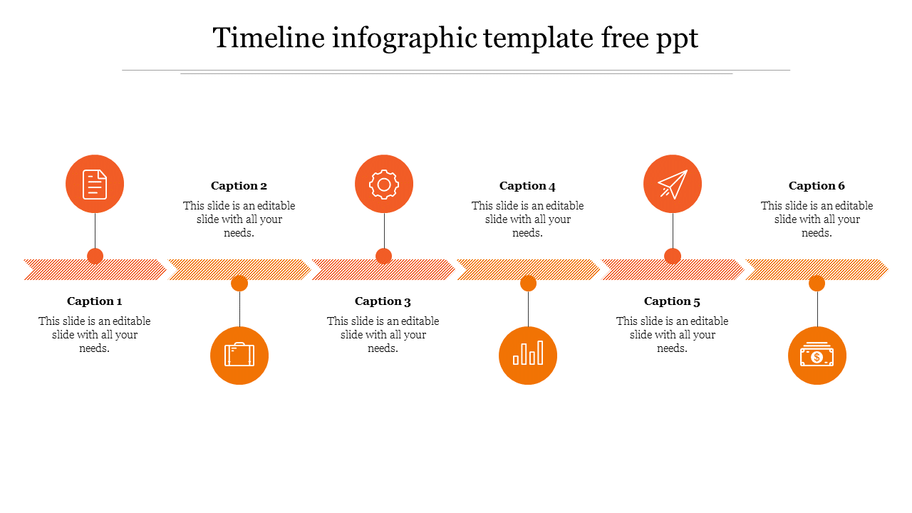 Editable Timeline Infographic Template Free PPT Presentation