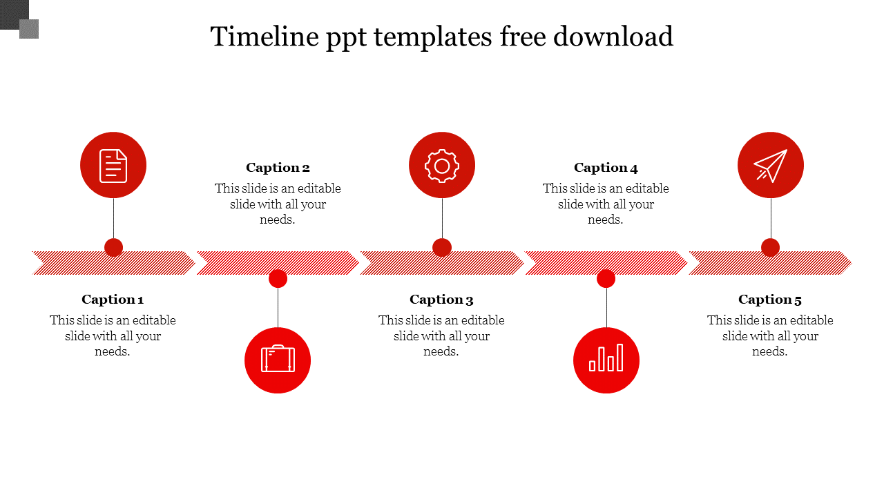 Creative Timeline PPT Templates Free Download Presentation