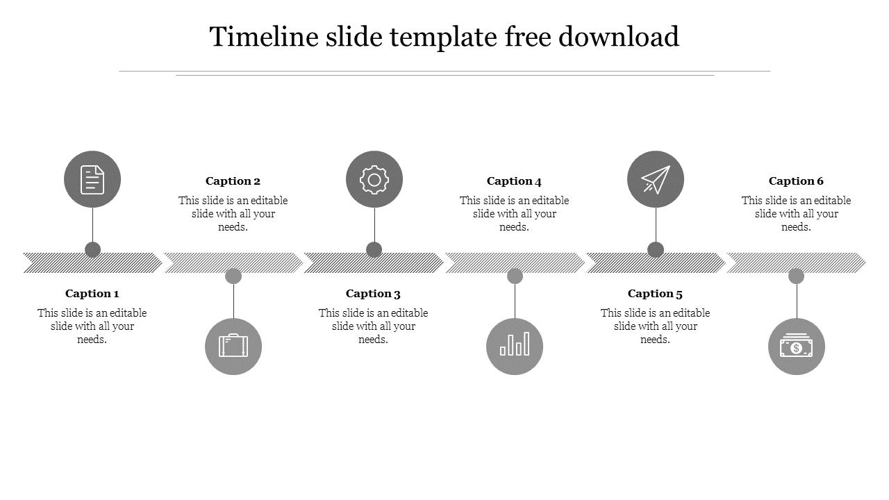 Awesome Timeline Slide Template Free Download