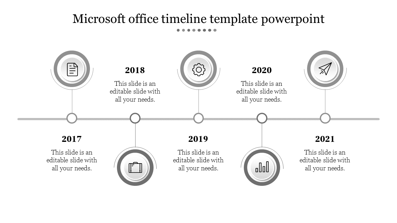 Excellent Microsoft Office Timeline Template PowerPoint