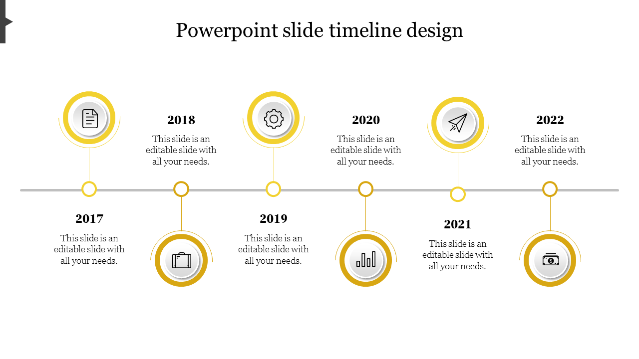 Effective PowerPoint Slide Timeline Design Templates