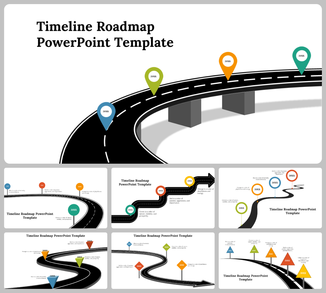 Timeline Roadmap PowerPoint and Google Slides Themes