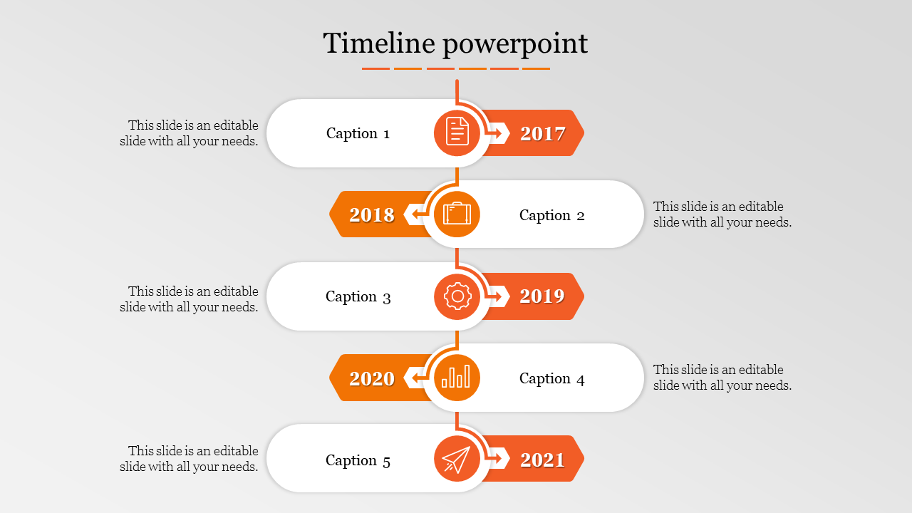 Best Timeline PowerPoint Slide Presentation Template