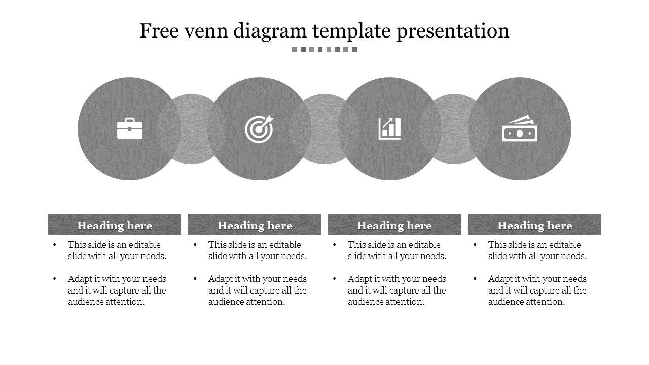 Get Free Venn Diagram Template Presentation Design