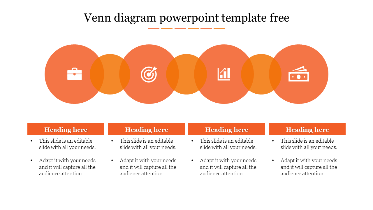 Creative Venn Diagram PowerPoint Template Free Download