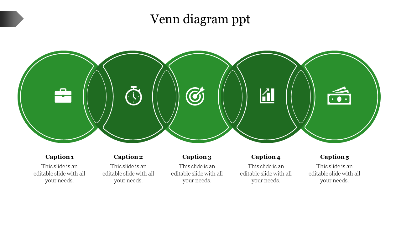 Get Free Venn Diagram PPT Template Presentation