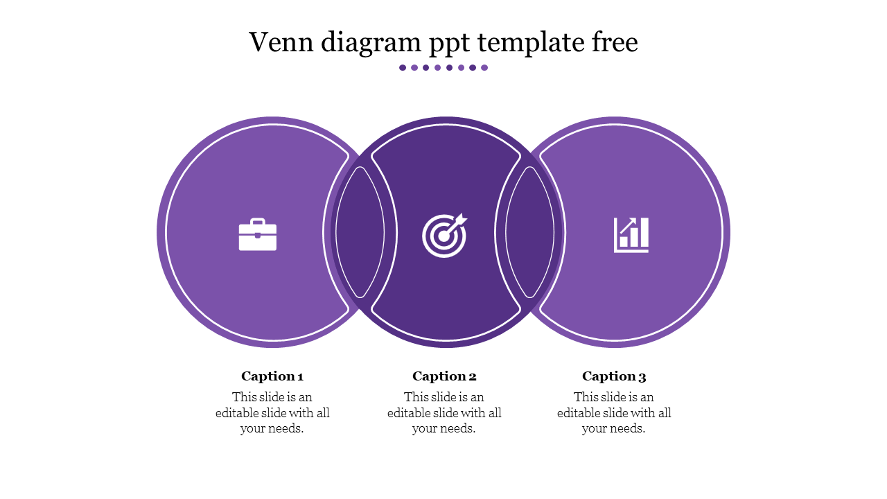 Use Our Editable Venn Diagram PPT Template Free Presentation