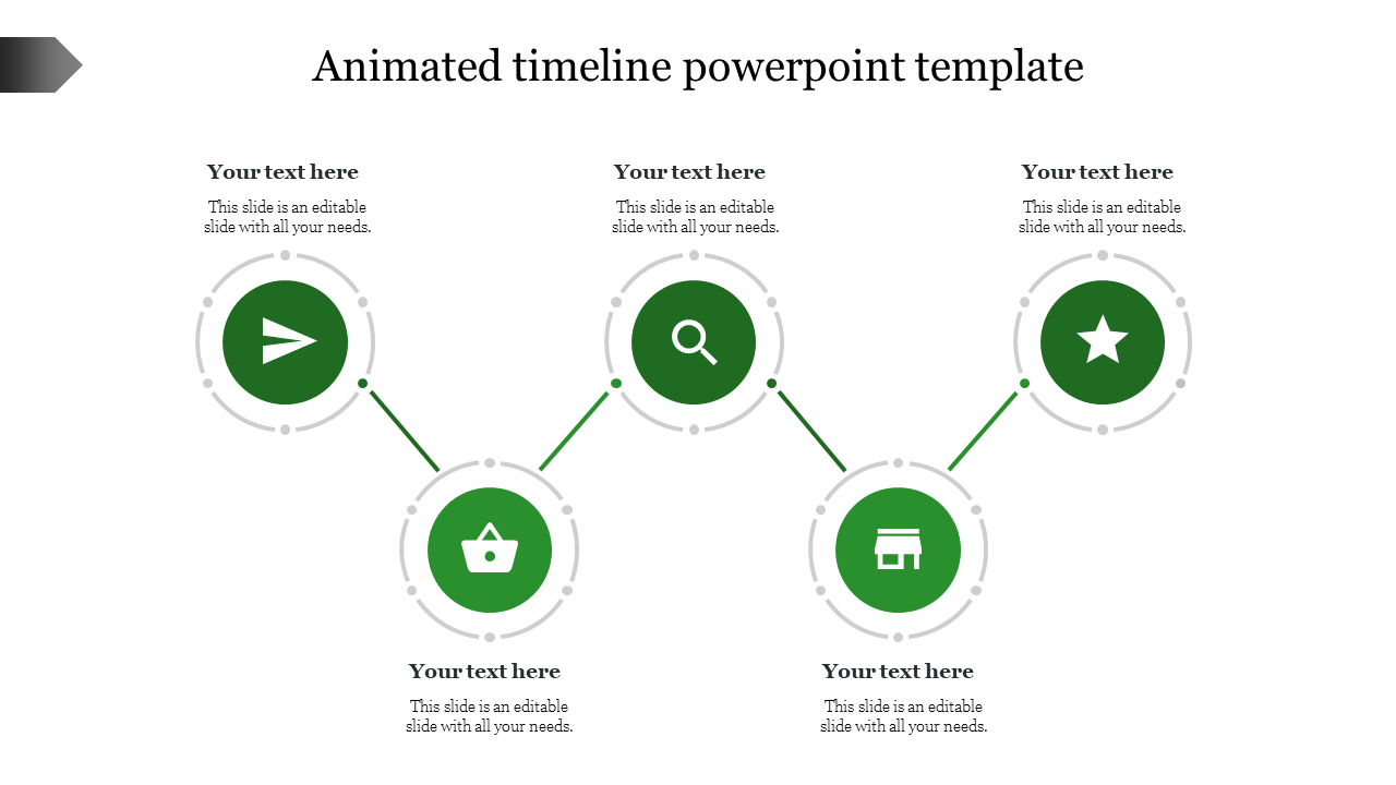 Creative Animated Timeline PowerPoint Template Slides