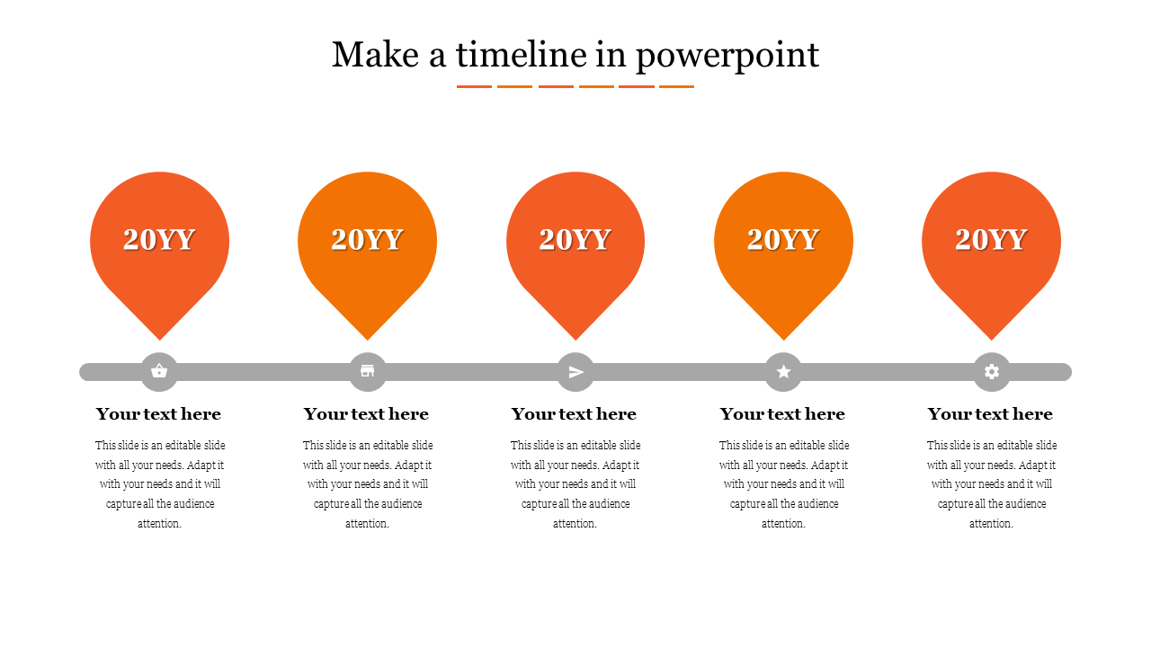 Make A Timeline In PowerPoint 2013 Presentation For You