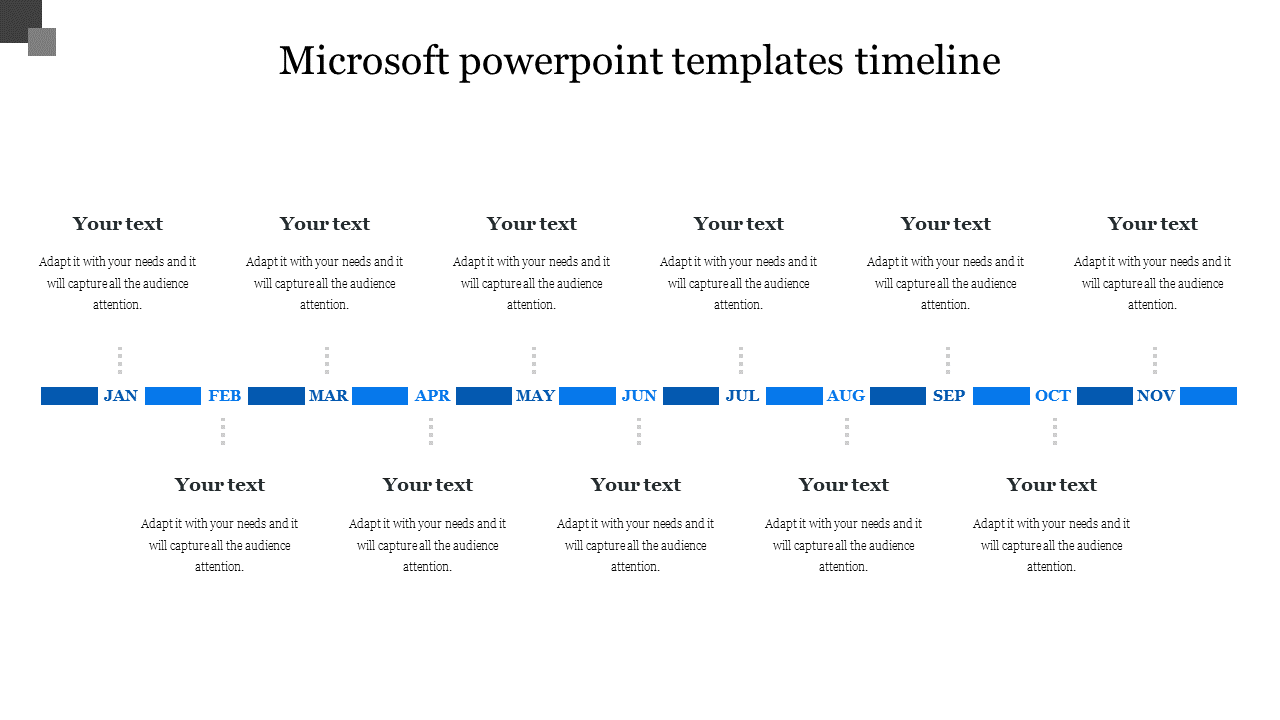 Enrich your Microsoft PowerPoint Templates Timeline