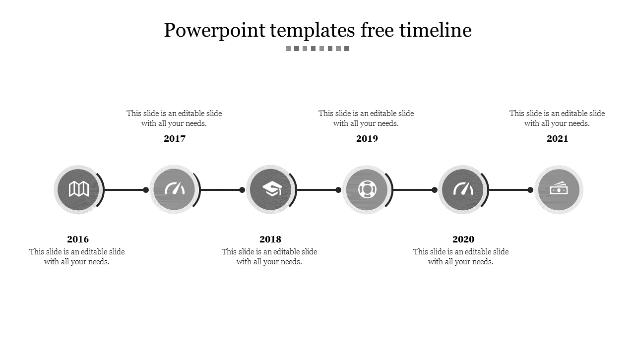 Competent PowerPoint Templates Free Timeline Slide Design