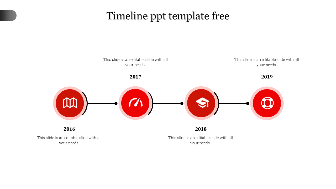 Timeline PPT Template Free Slide PowerPoint Presentation