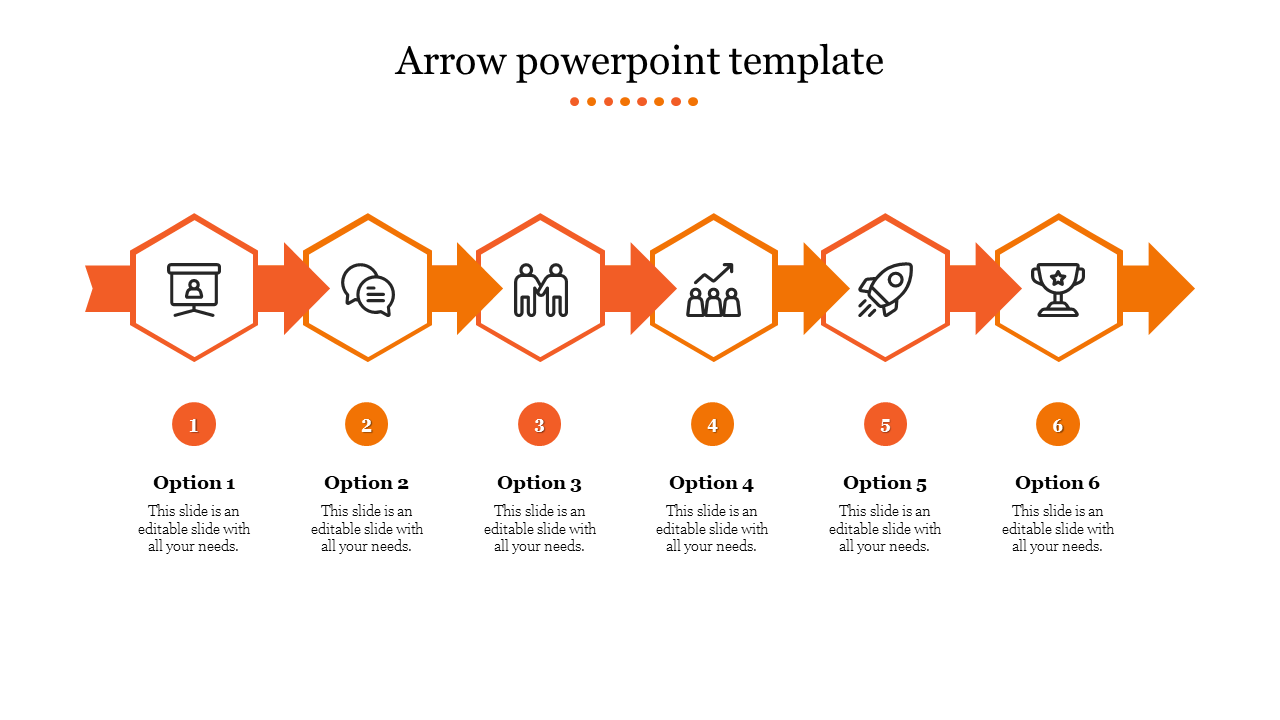 Editable Arrow PowerPoint Template Slides Presentation