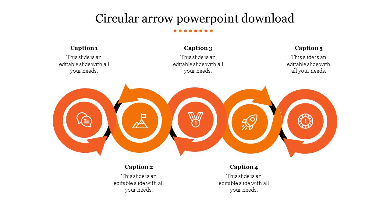 The Best Circular Arrow PowerPoint Download Slides