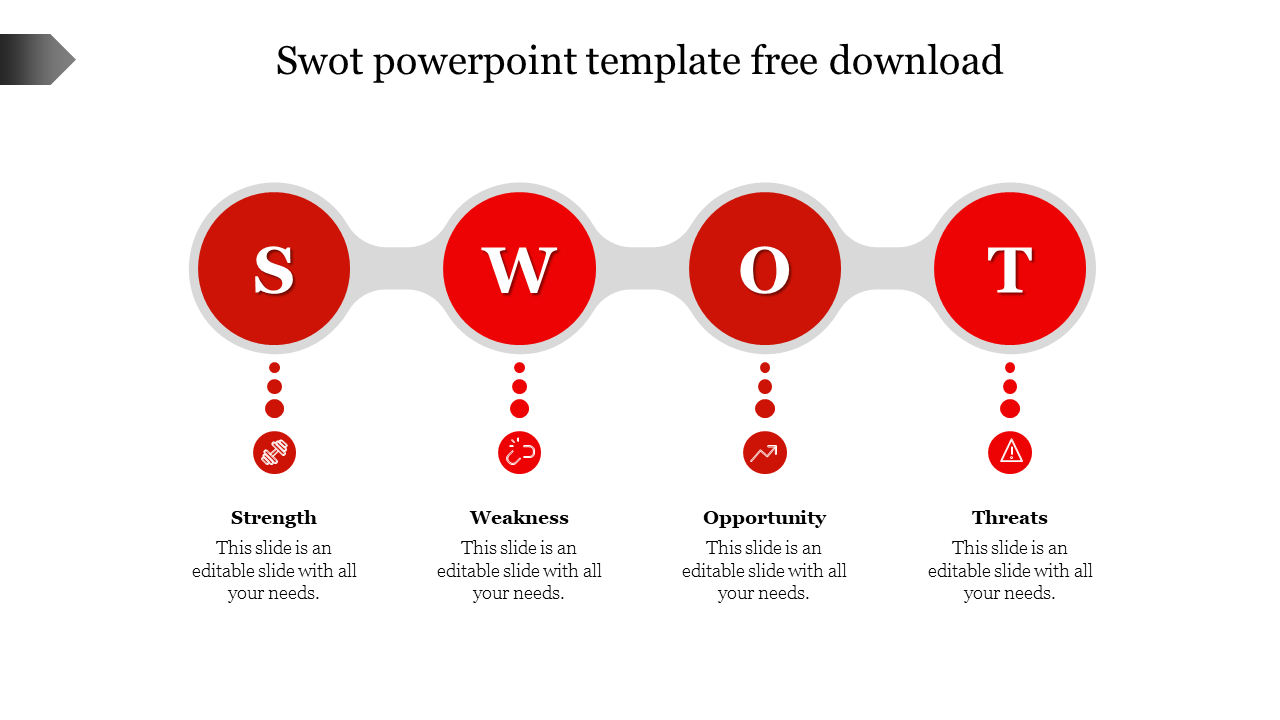 Amazing SWOT PowerPoint Template Free Download