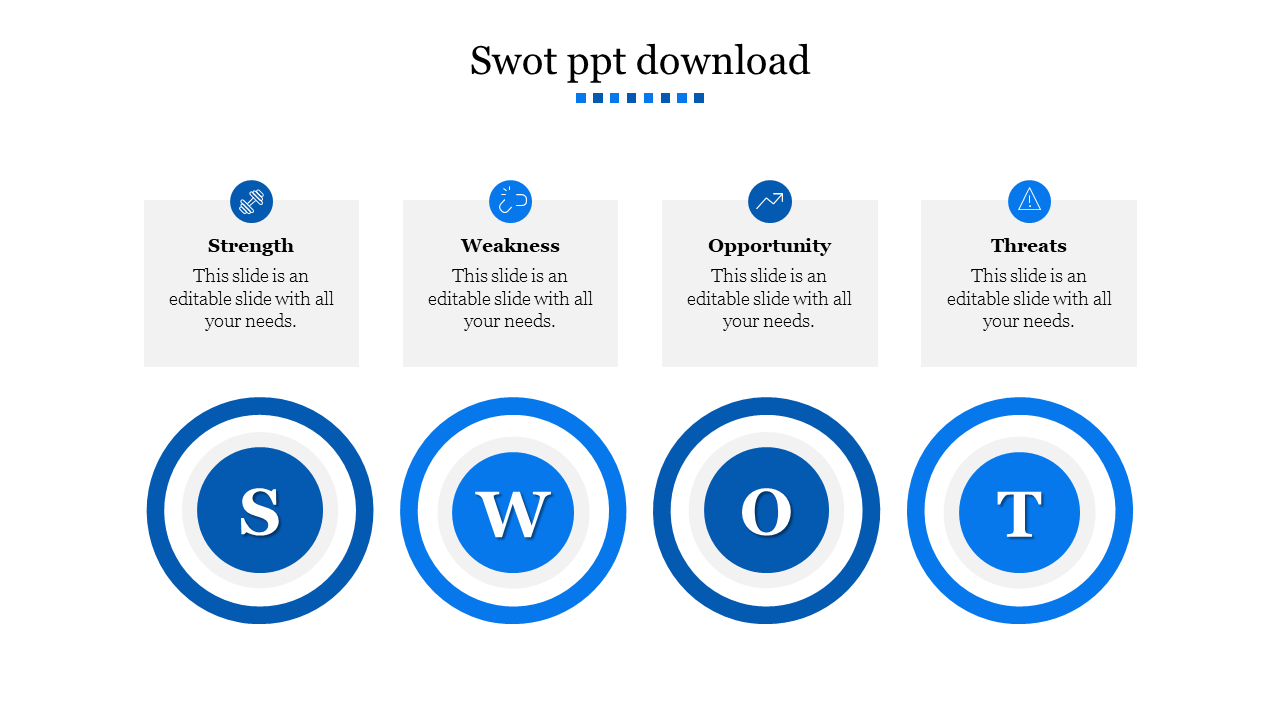 Attractive SWOT PPT Download Slide Templates