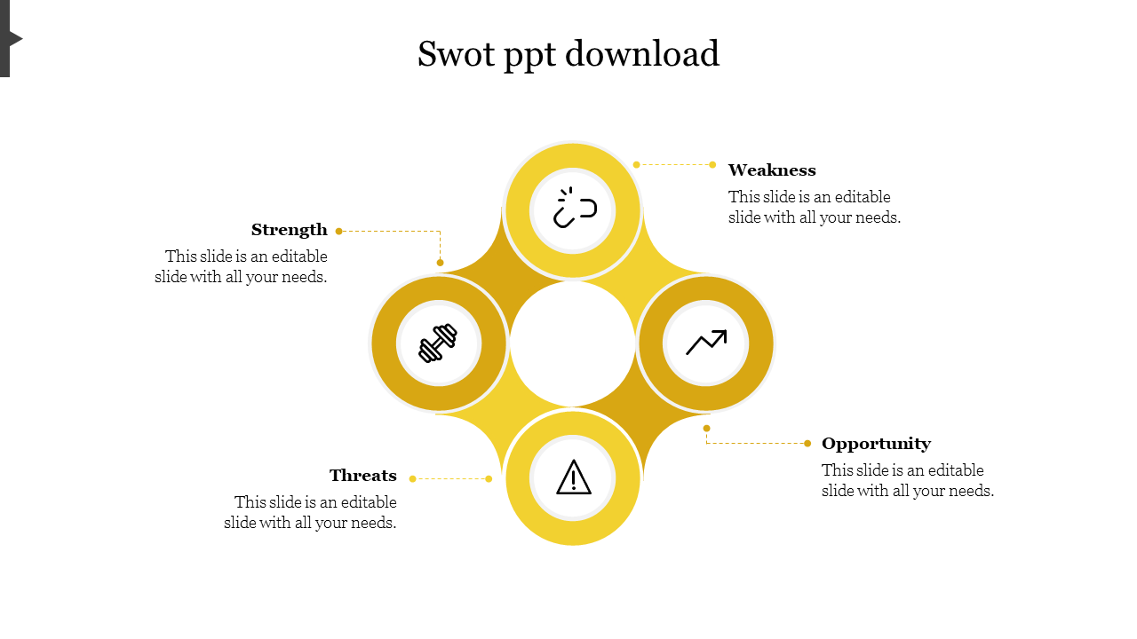 Innovative SWOT PPT Download Presentation For Slide