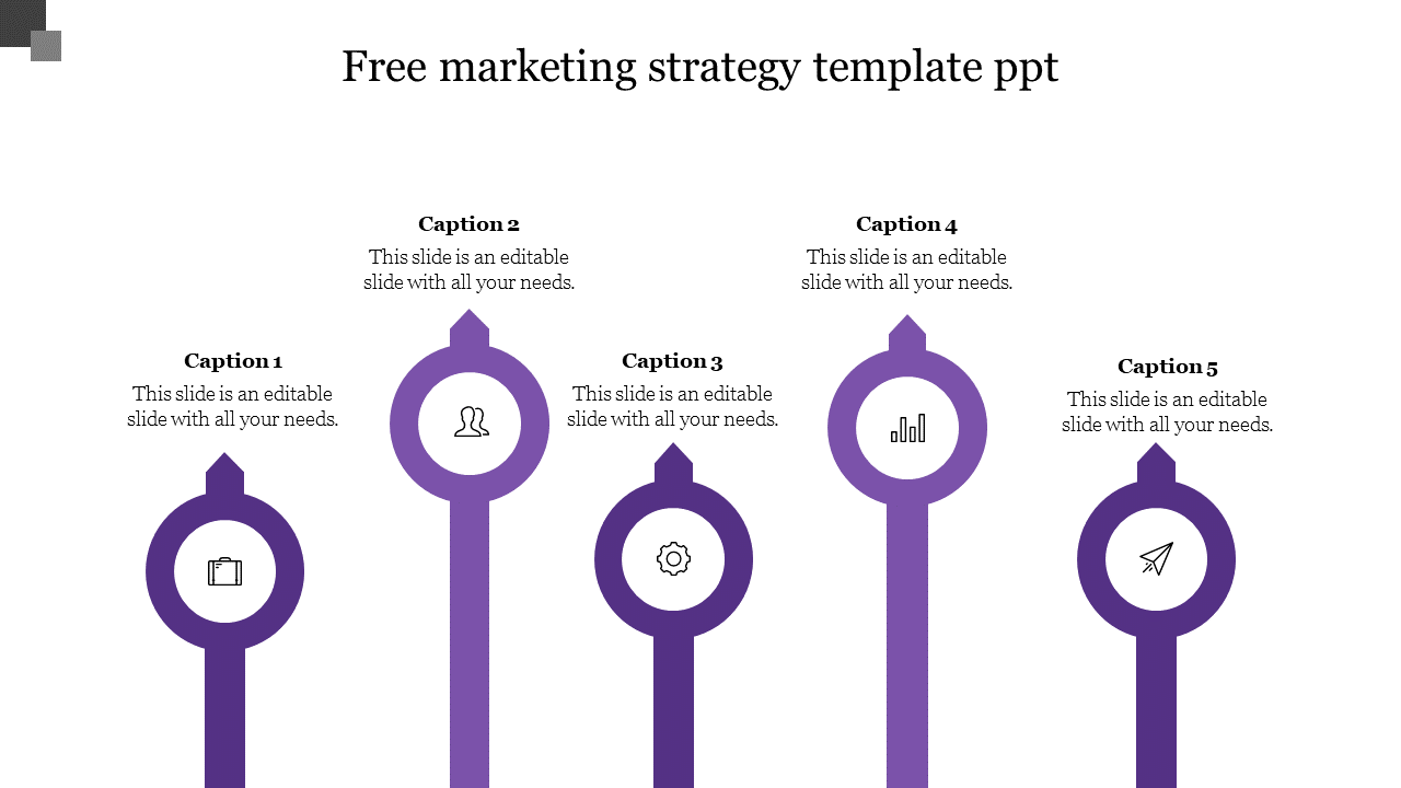 Get Free Marketing Strategy Template PPT Presentation