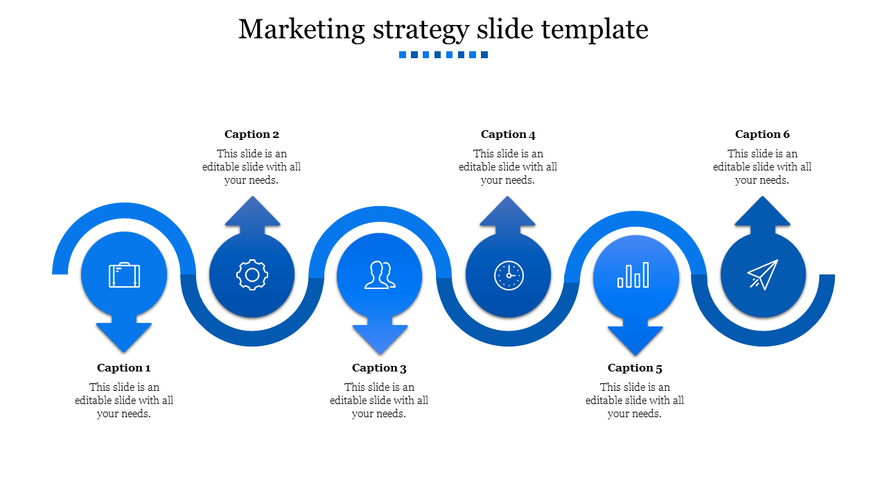 Marketing Strategy Slide Template Presentation Slides