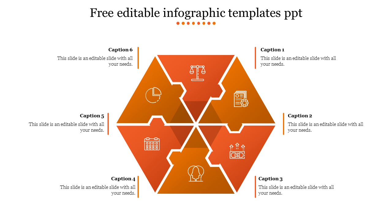 Colorful infographic template with placeholders for text and captions with icons.