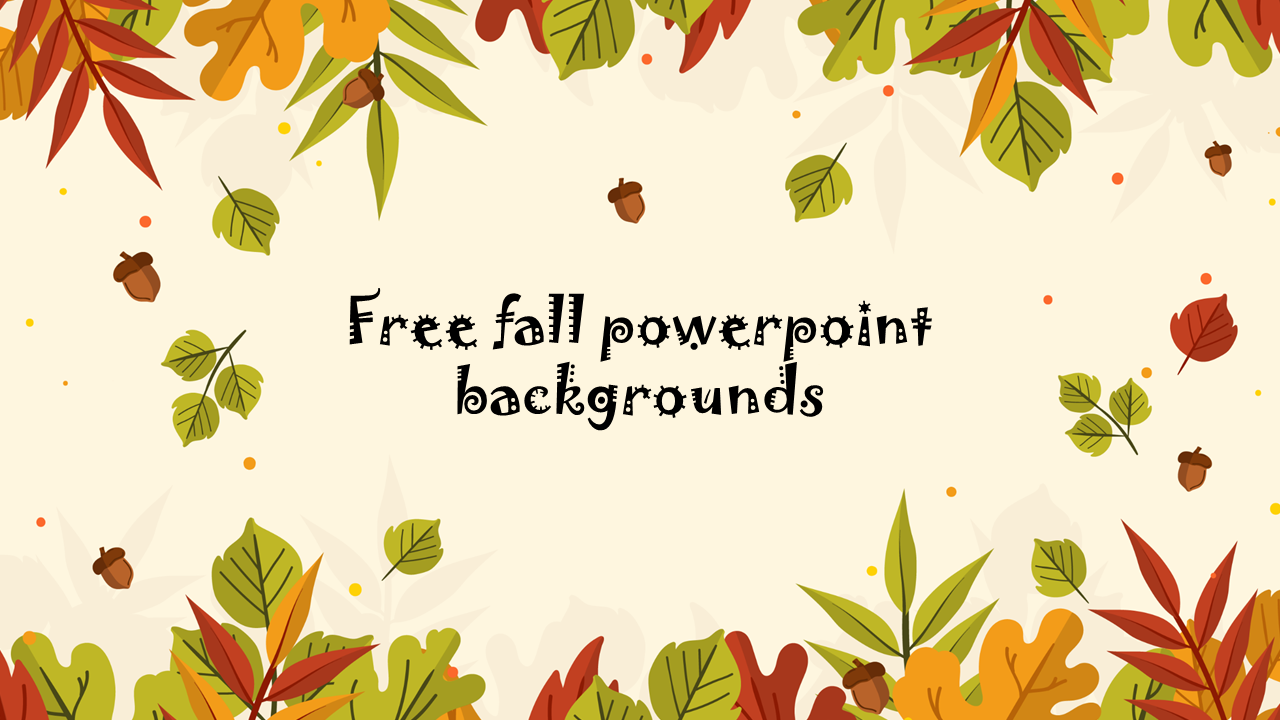 Autumn Powerpoint Template Free