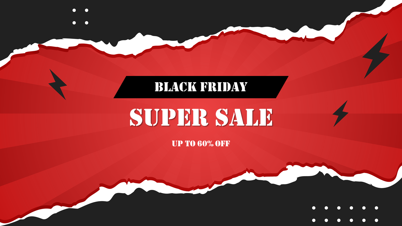 Creative Black Friday PowerPoint Template Slide Presentation