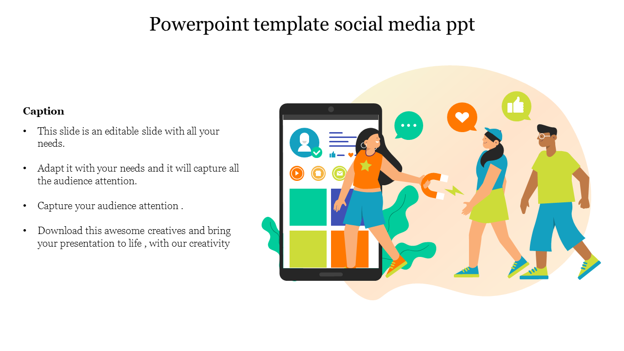 Innovative Social Media PPT Template and Google Slides Themes