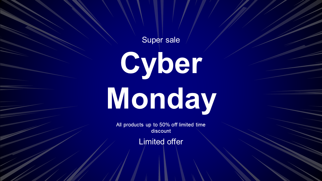 Best Cyber Monday PPT Template for Presentation