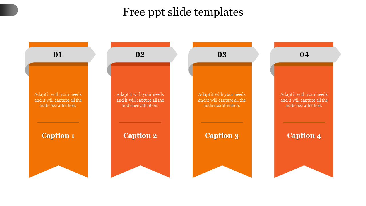 Arrow Model Infographics Design Free PPT Slide Templates