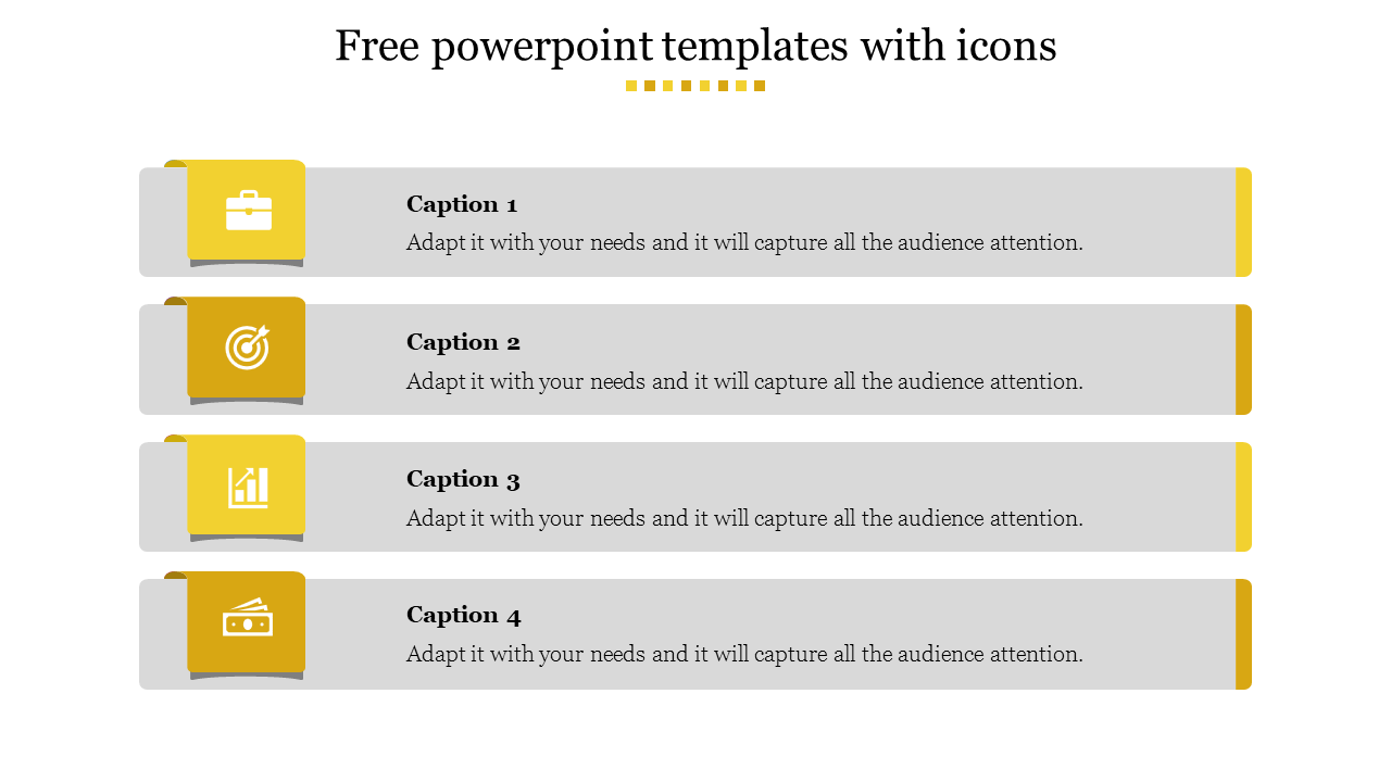 Free PPT Templates with Icons Presentation and Google Slides