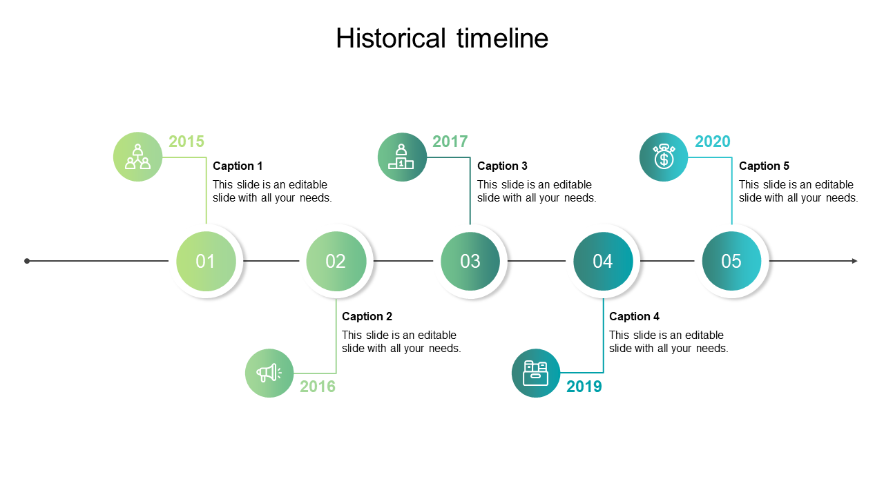 Attractive Historical Timeline Maker Template