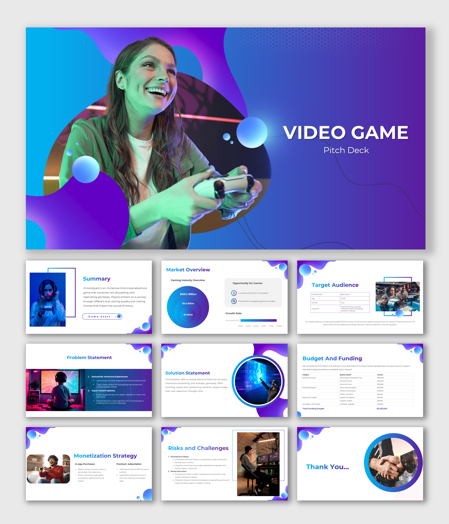 Get Video Game Pitch Deck PowerPoint And Google Slides