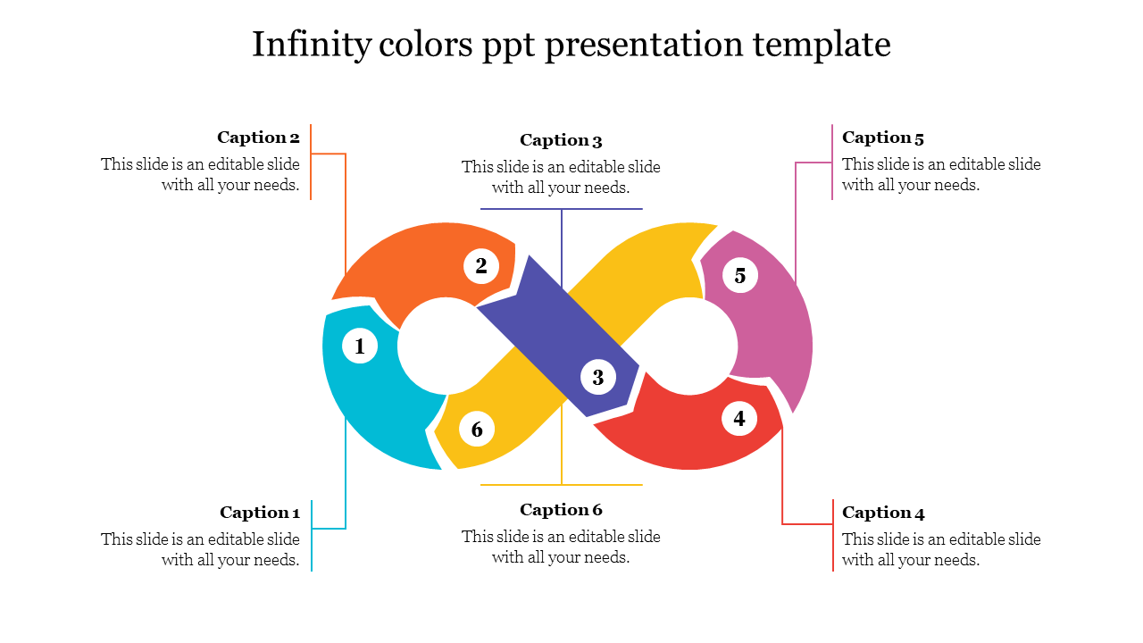 Our Predesigned Infinity Colors PPT Presentation Template