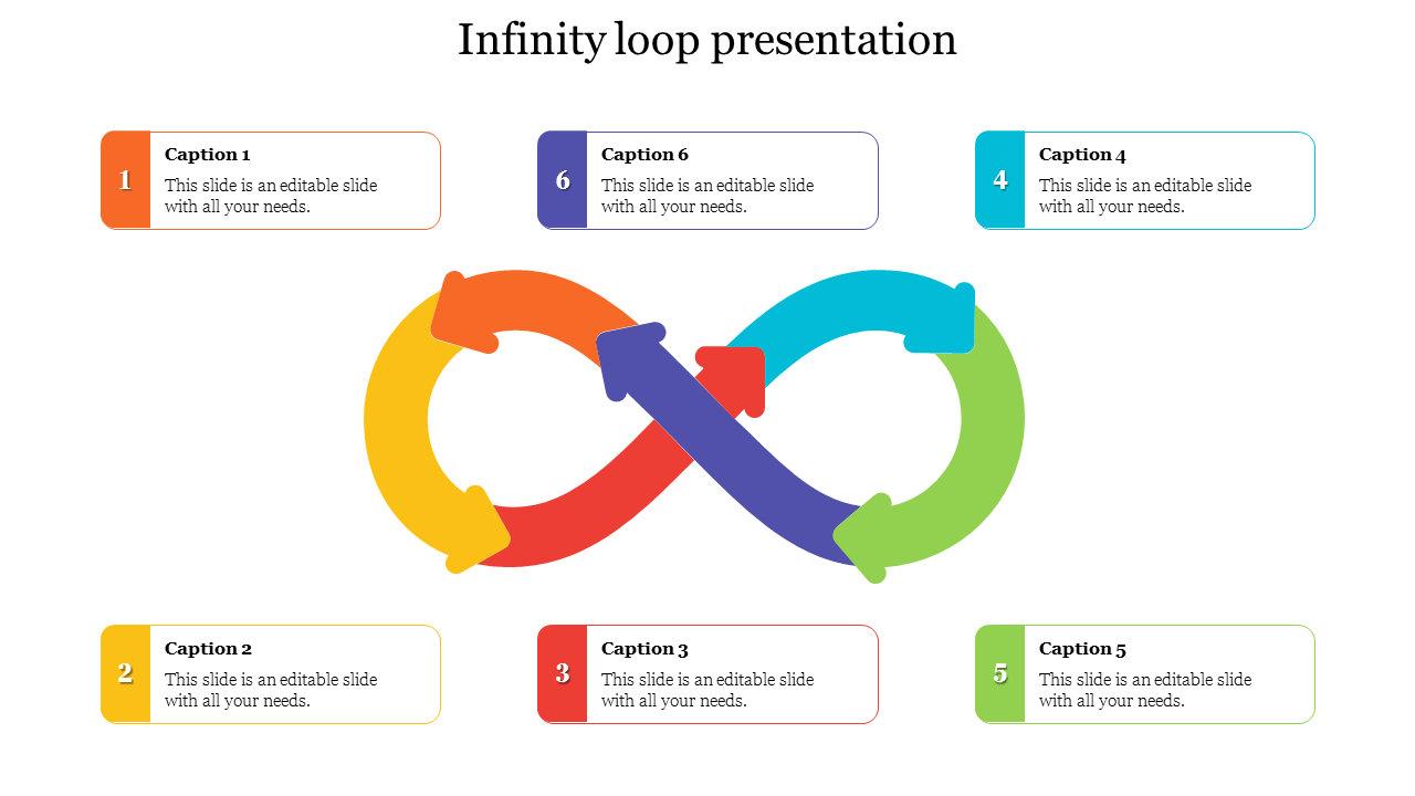 Effective Infinity Loop Presentation Slide Design Template