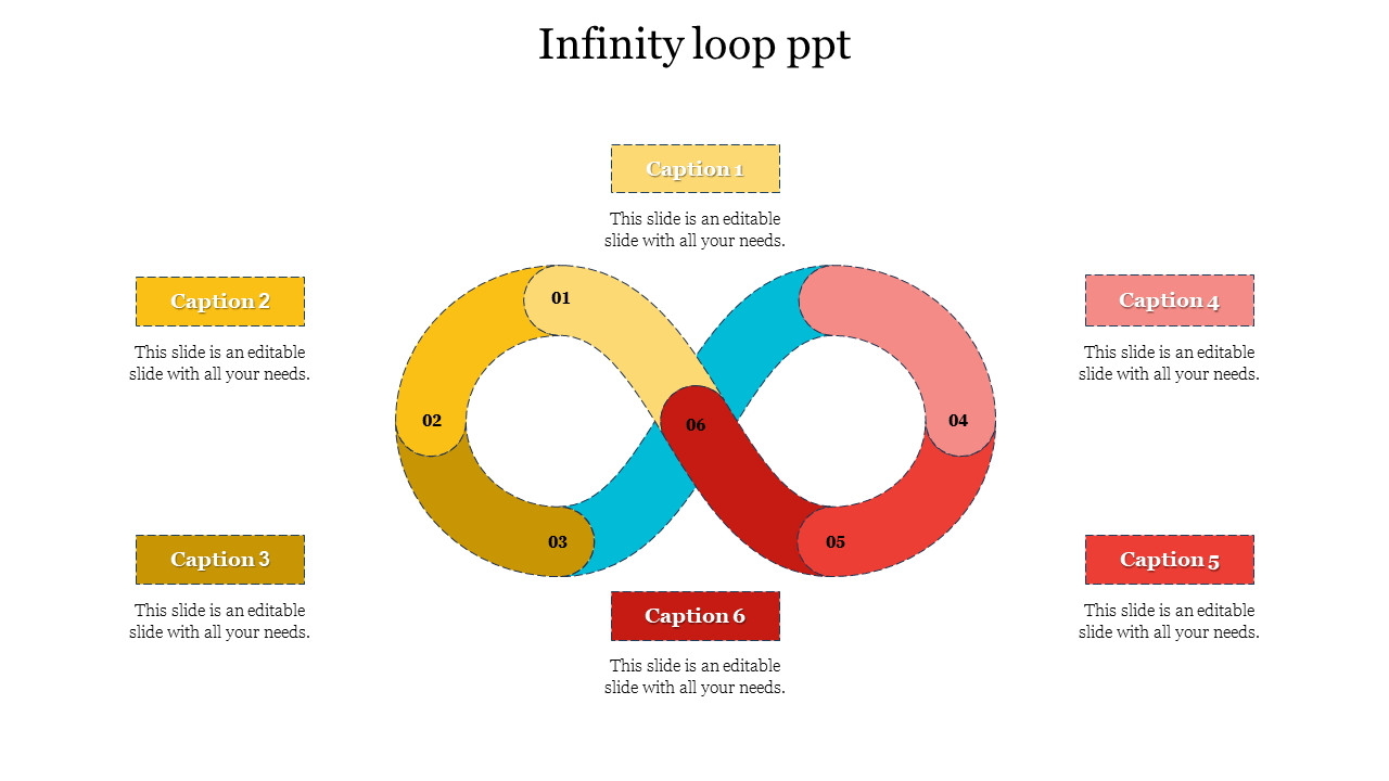 Innovative Infinity Loop PPT Slide Template Presentation