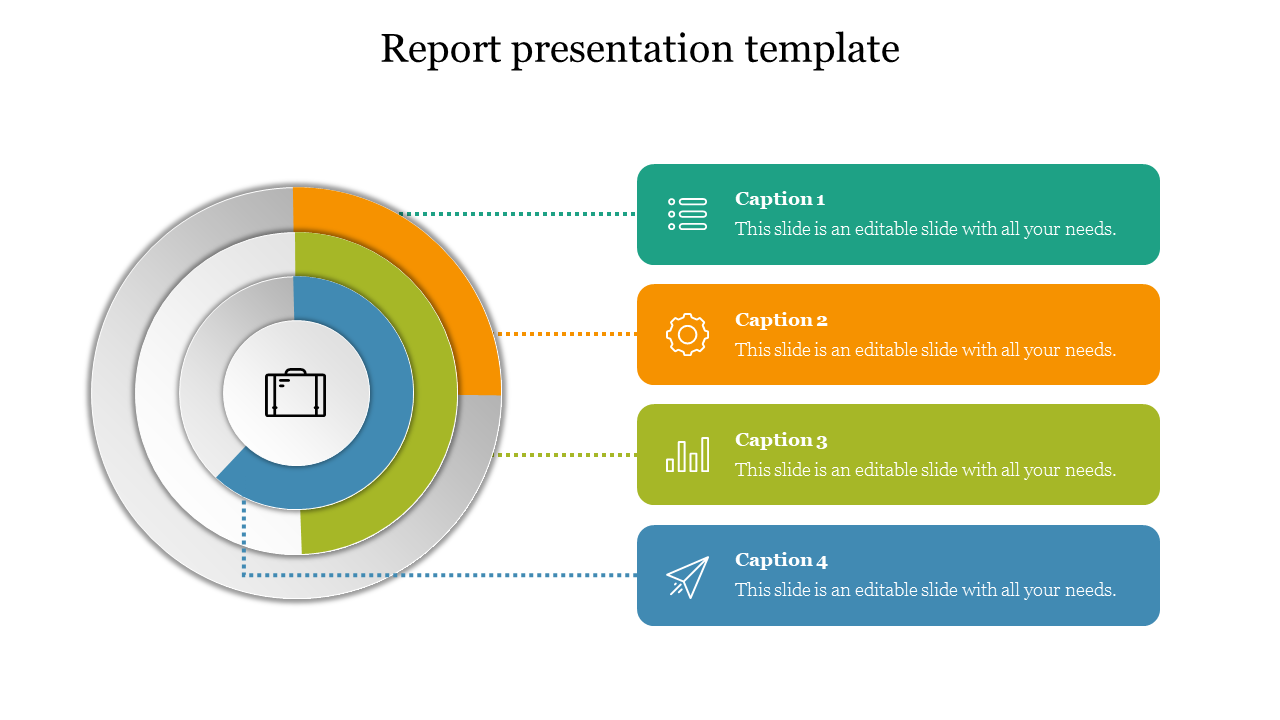 Best Report Presentation Template Free Slide Design