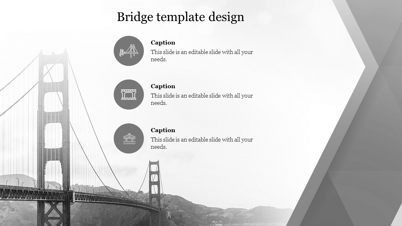 Editable bridge template