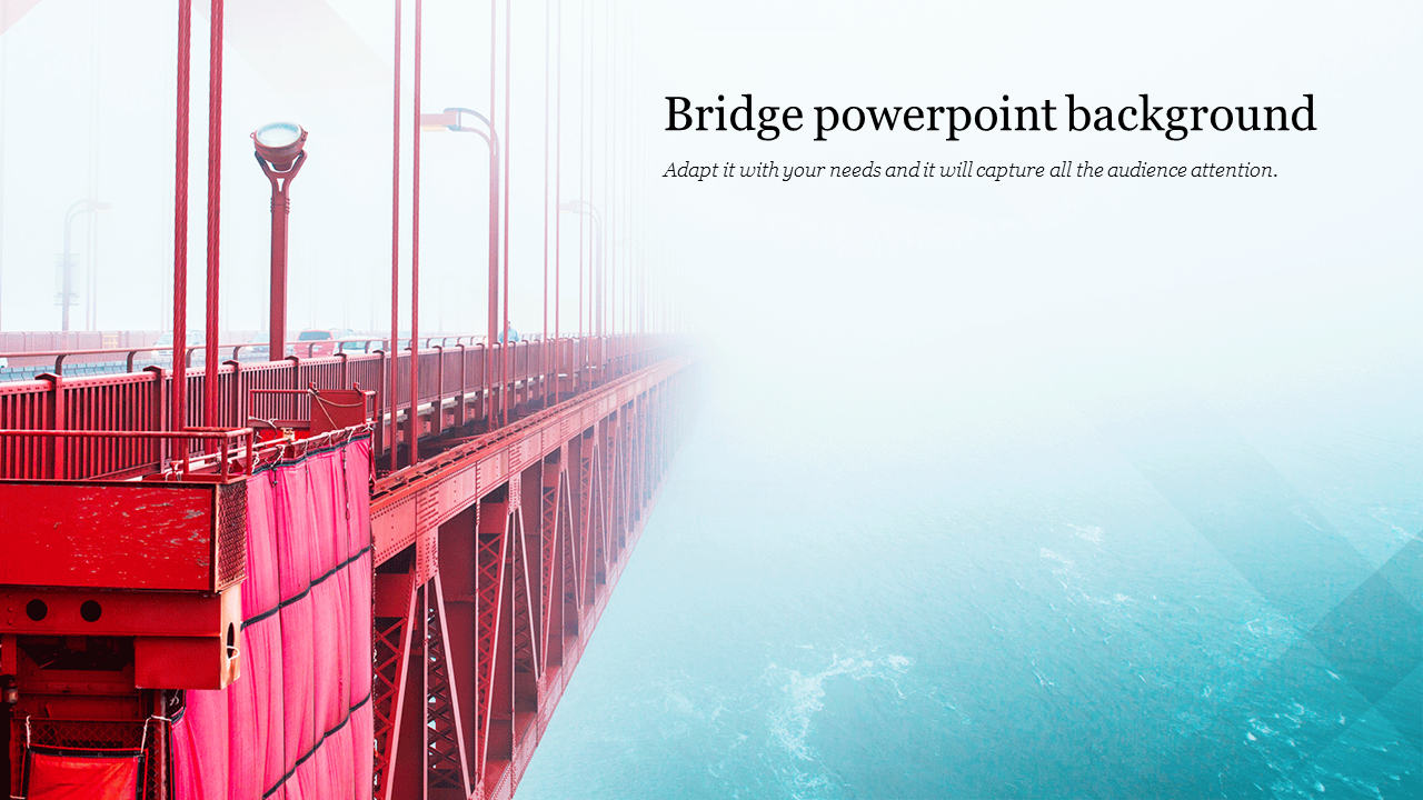 Inspire everyone with Bridge PowerPoint Background