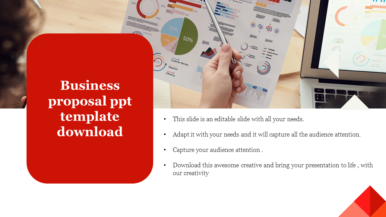 Business Proposal PPT Template Download-Four Node