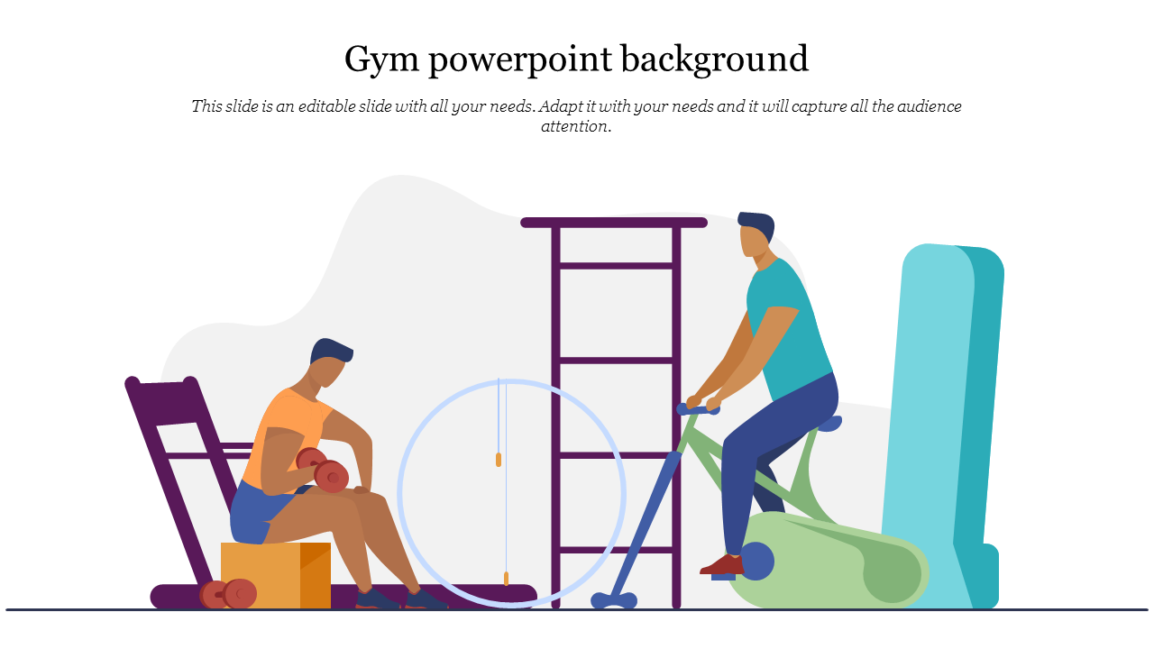 Simple Gym PowerPoint Background Designed Templates