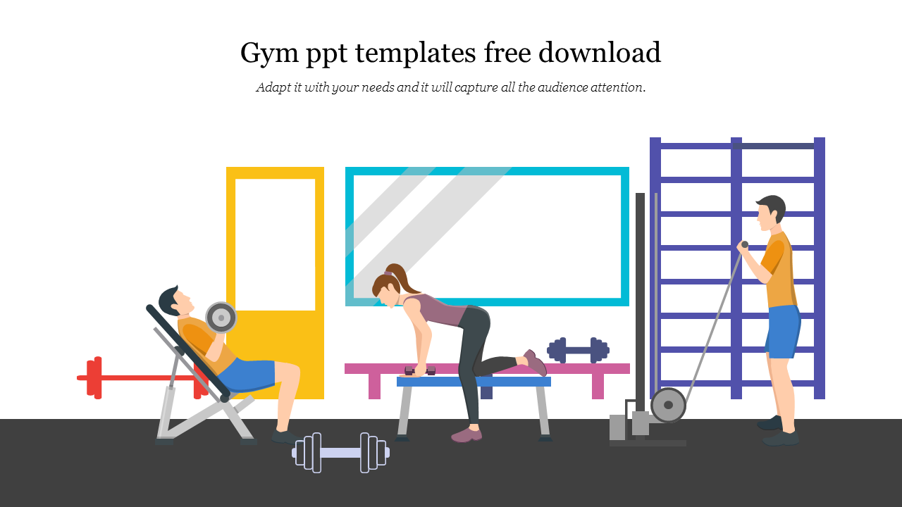 Editable Gym PPT Templates Download Instantly