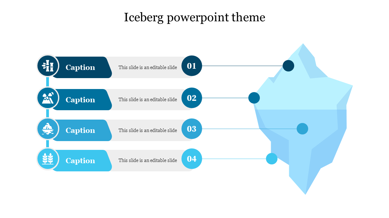 Iceberg PowerPoint Theme Presentation Slide Designs