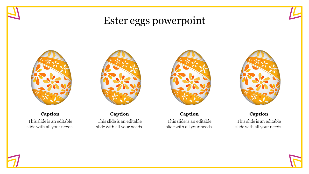 Ester Eggs PowerPoint Presentation Template Design